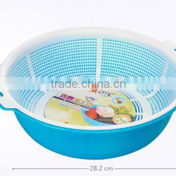 Plastic Water Seperate Basket Double Wall Basket Kitch Tools