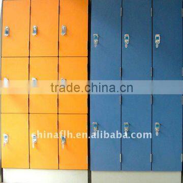 Personal HPL compact laminate panel locker in gym room