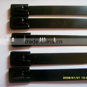 Full Coated SS Cable Ties With Head