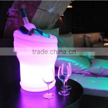 Wholesale Acrylic Large Square Illuminated Bottle Ice Bucket China Factory