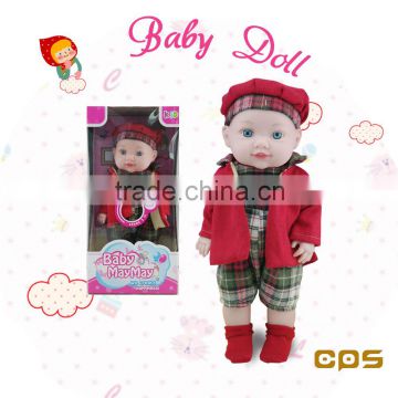 Beautiful baby vinyl doll with sound for children