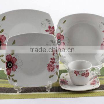 Wholesale 20 Pcs Ceramic Square Dinner Set/Fine Porcelain Dinner Set /tableware /dinnerware Set/cutlery Set/flatware photo-5