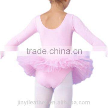 Long Sleeves Children Ballet Tutu for Girls, Pink/Black/White Ballet Dancing Skirt for Kids, Made From Cotton photo-4