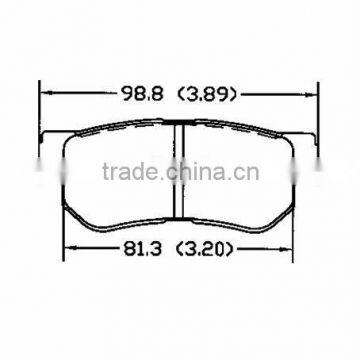 brake parts D813 58302-17A00 Rear for Harbin Aviation Kia Hyundai disc brake pad