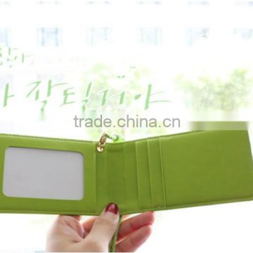 Bifold leather ladies credit card wallet womens credit card holder