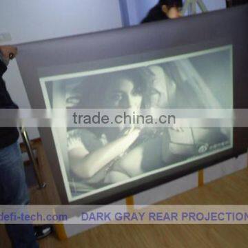 High quality R transparent rear projection screen film ,high contrast grey color,for shop