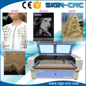 auto feeding laser fabric cutting machine/ textile cloth laser cutter