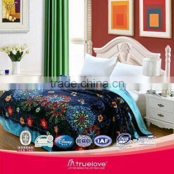 Korean style Raschel 4pcs blanket and pillow set