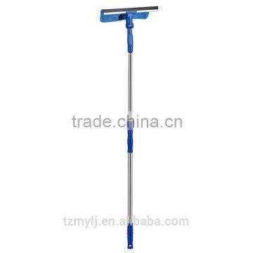 windows wiper rubber blade and fiber cloth head telestopic handle