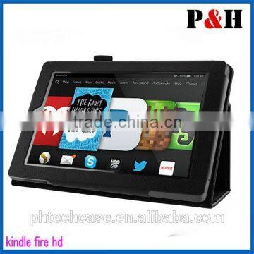 2015 New stand leather case For Amazon kindle fire HD 7 tablet PC