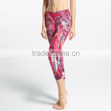 Cheapest digital printing flower pattern japan girl sexy ass leggings