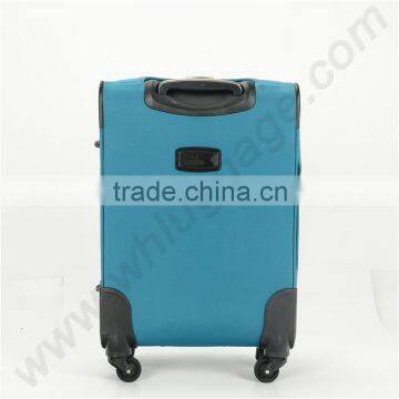 Blue Polyester Fabric Material Luggage Set With 4 Single Spinner Wheels photo-2