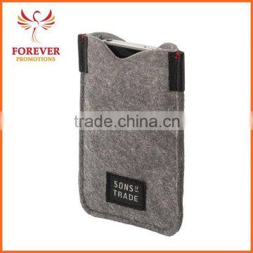 Wholesale Felt Textile Cellphone Case With Custom Label