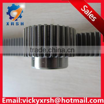 Rack gear and pinion for transmission