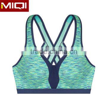 Customized Logo Printing Yoga Apparel Wholesale Sexy Sports Yoga Bra for Ladies