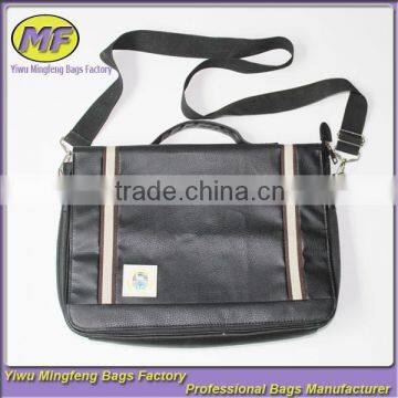 Leather and Nylon Briedcase 17 Inch Laptop Bag DNB003