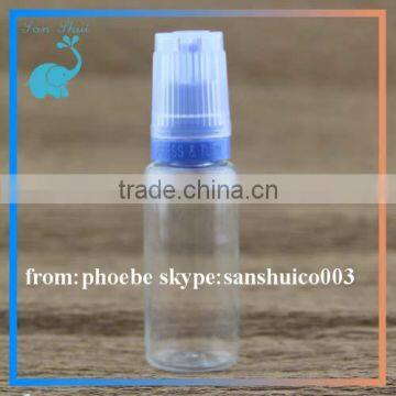 vapor juice pet plastic bottle 30ml for e liquid bottle 10ml 15ml with flat child proof and tamper proof cap