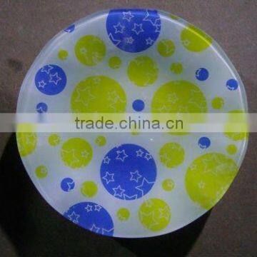 dinner glass plate