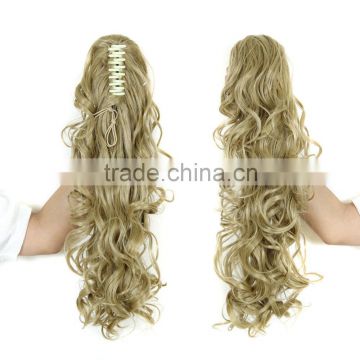 Ponytail synthetic hair curly style many colors possible