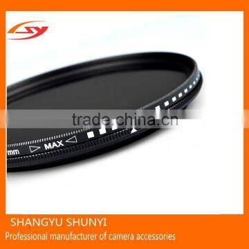 Manufacturer OEM LOGO Glass Filter Adjustable ND Filter