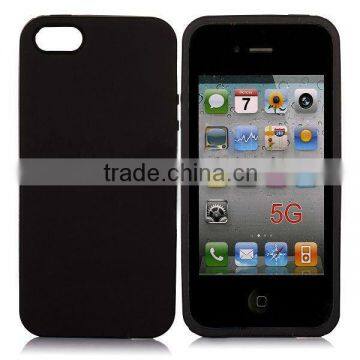 For iphone 5 black Gel silicon Case Rubber Skin Tpu Cover