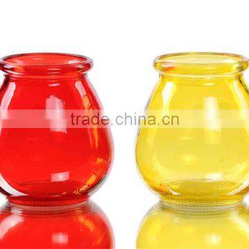 Transparent Colored Glass Vases