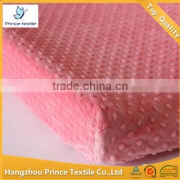 Peach Pink Plush Dots Minky Changing Mat Cover                        
                                                Quality Choice