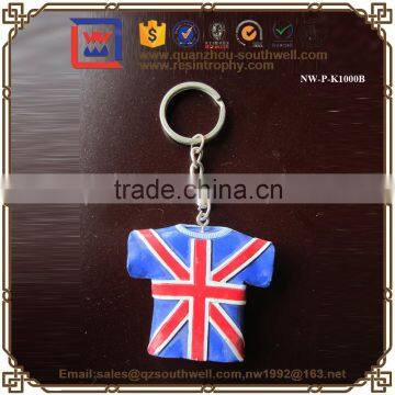 Art And Craft Metal Clear Resin Keychain Engraved Keychain