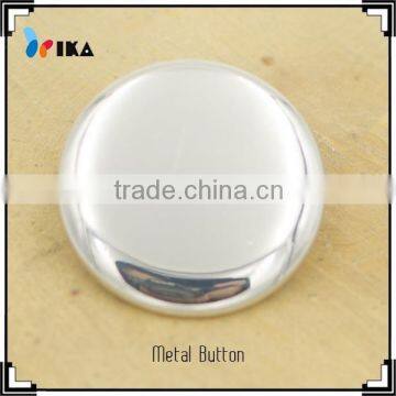 mirror like round zinc alloy shank button