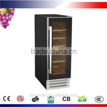 18 Bottles Single Zone Compressor Built-in Slim Wine Cooler with ETL/CE/ Rohs Approval JC-58EQ