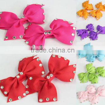 Kids Rhinestone hair clip Child hair bow CN004