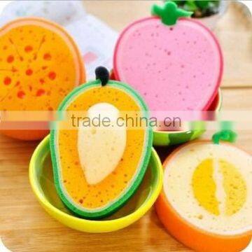 Fruit sponge scrubber