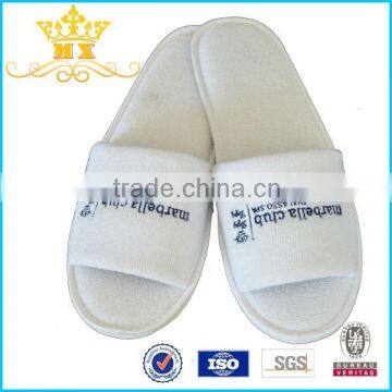 high quality white neoplane hotel strapless slippers