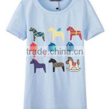 Newest Design Cheap Top Quality Promotional Ladies t Shirt Wholesale China