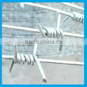 double twist galvanized military barbed wire