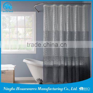 PEVA shower curtain with window
