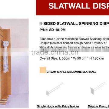 Commercial Maple MDF Slatwall Scarf Shop Display Rack photo-2