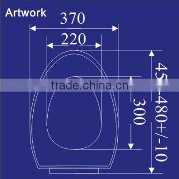 1047 Toilet Seats; 19'' Slim Toilet Lids Covers China Manufacturers photo-2