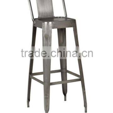 Stainless steel high legs bar chair simple four legs chair