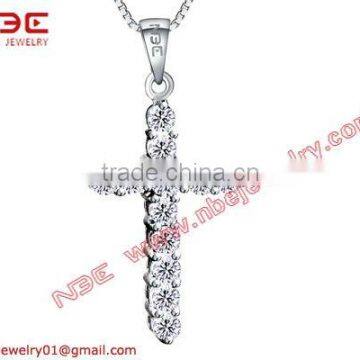 925 sterling silver cross necklace, wholesale silver necklace