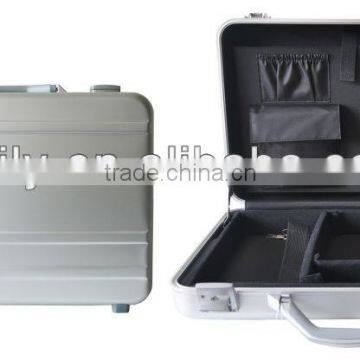 Sturdy Aluminum Padded Attache Case Silver Hard Briefcase S457A120011