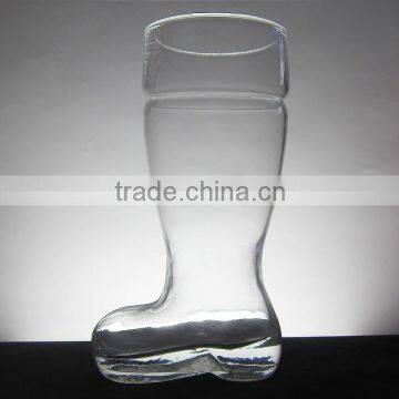 Good quality hand made boot-shaped beer glass,fancy beer glass