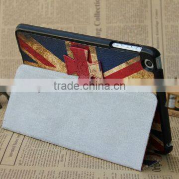 Retro flag leather case For iPad mini