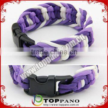 bling color fashionable popular paracord survival bracelet