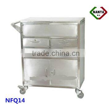 NFQ14 High Quality Stainless Steel Medical Equipment Carts