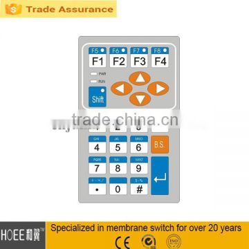 high quality matrix membrane switch panel custom graphic overlay