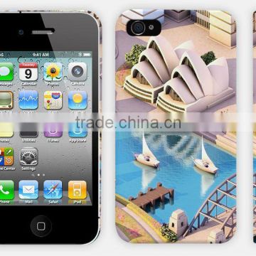 3d sublimation cell phone case Polymer case for iphone 4