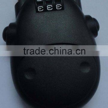 3-dial Combination Cable Computer Lock ,Security Combination Steel Cable Lock ,Retractable Steel Cable Combination Lock photo-3
