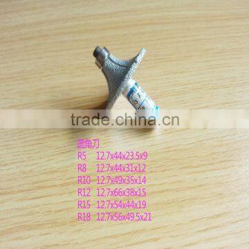 Radius 12mm Diamond BRAZED Profile Wheel Router Bit Bullnose Marble