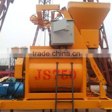Zhirui CE certified mini auto concrete mixer JS750